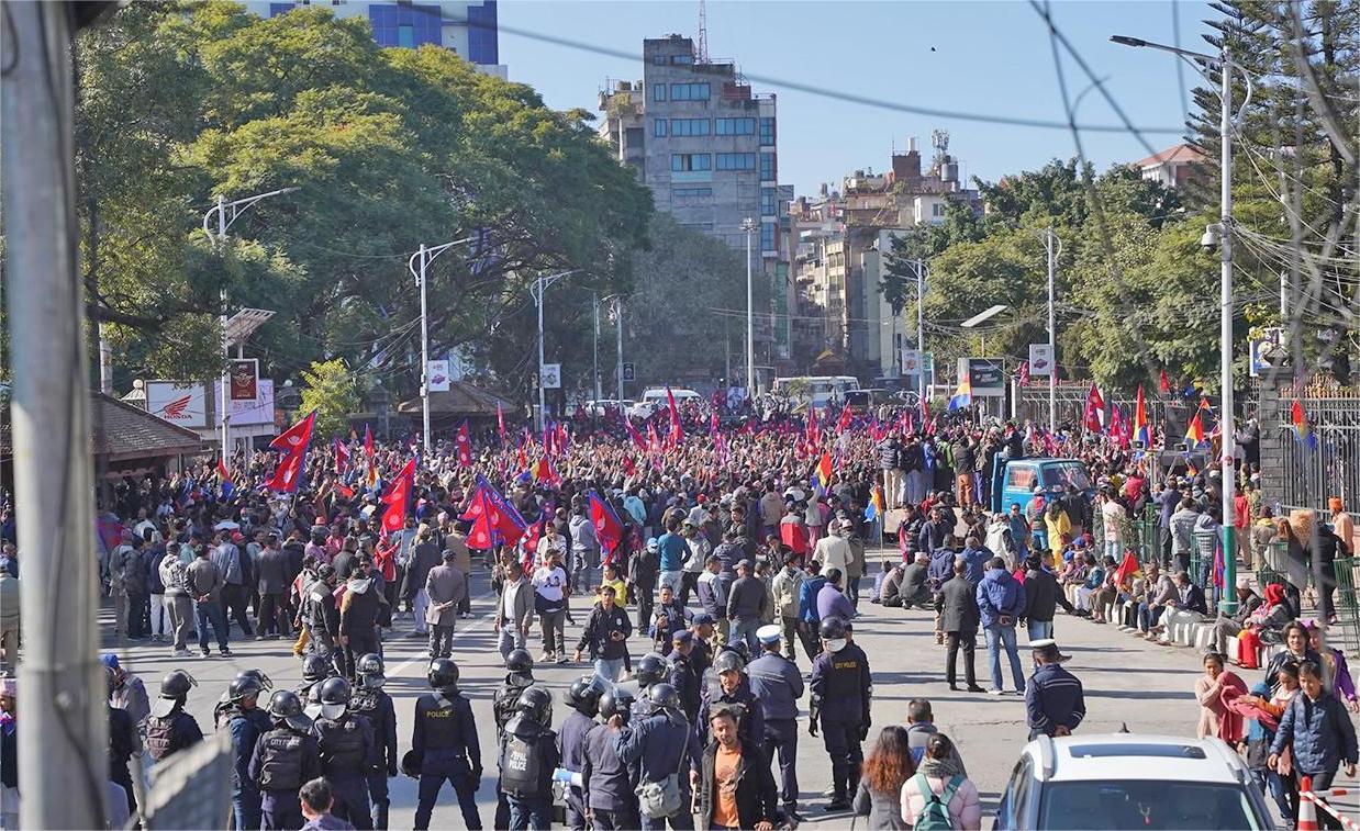 काठमाडौंमा राप्रपाको प्रदर्शन