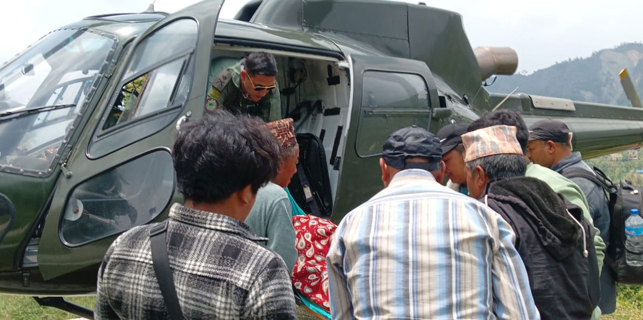 नेपाली सेनाद्वारा सुत्केरी महिलाको उद्धार