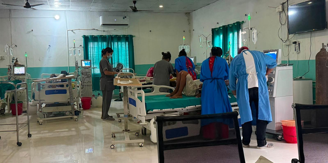 महाकाली अस्पतालमा मिर्गौला पीडित बिरामीको चाप