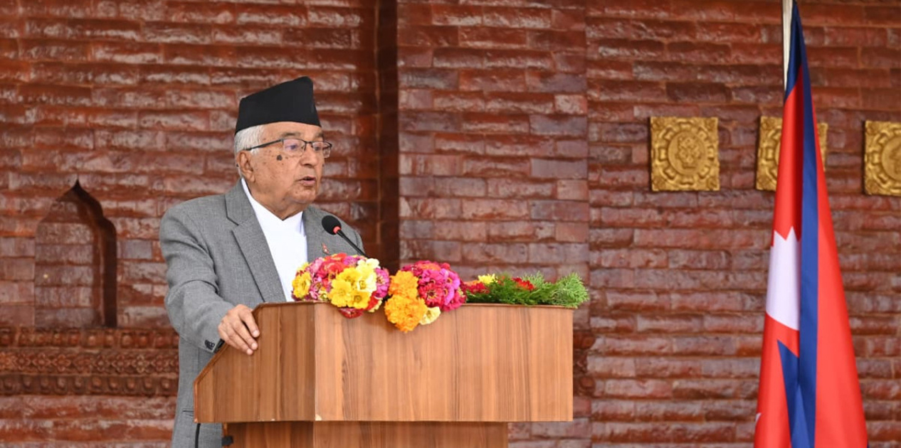 राष्ट्रपतिद्वारा राष्ट्रका नाममा सम्बोधन: राष्ट्रिय एकता र जलवायु न्यायका लागि आह्वान