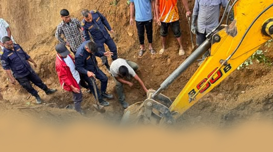 माटोको ढिस्कोले पुरिएर दुई मजदुरको मृत्यु, एक गम्भीर